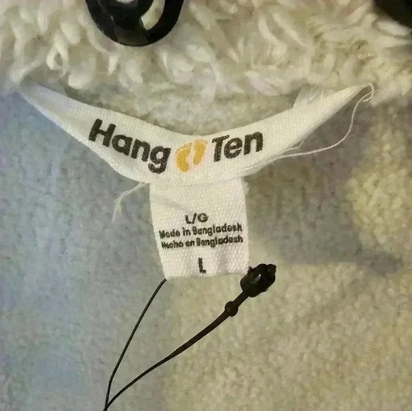 Hang Ten NWT Women's Utility Fleece lined Jacket Plush Collar Olive Size L - Picture 3 of 5